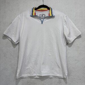 Wears Woody Polo Shirt Mens Small Performance Quarter Zip Golf Made in USA